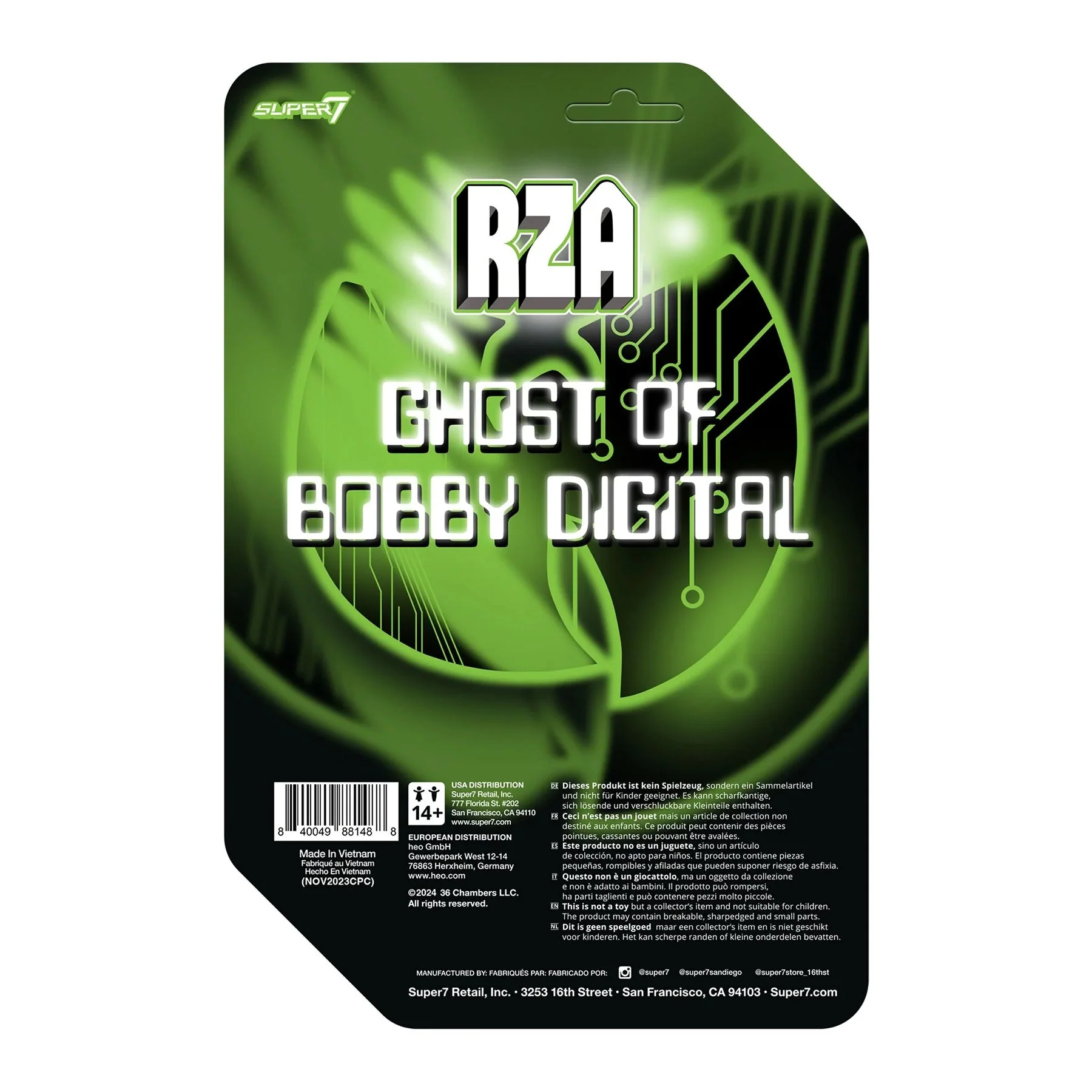 RZA REACTION FIGURE WAVE 4 - BOBBY DIGITAL - CLEAR - Image 5