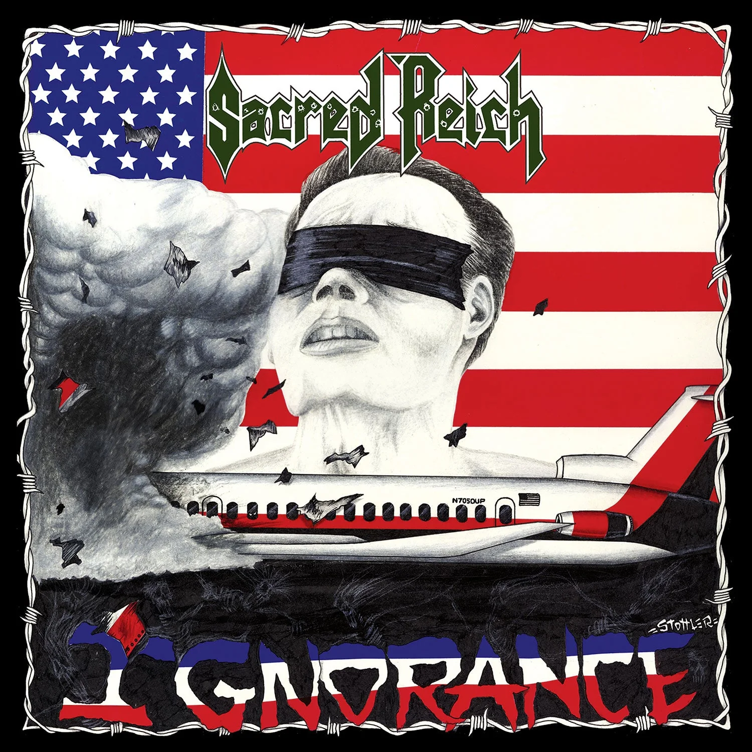 SACRED REICH 'IGNORANCE' LP - COBALT BLUE - Image 2