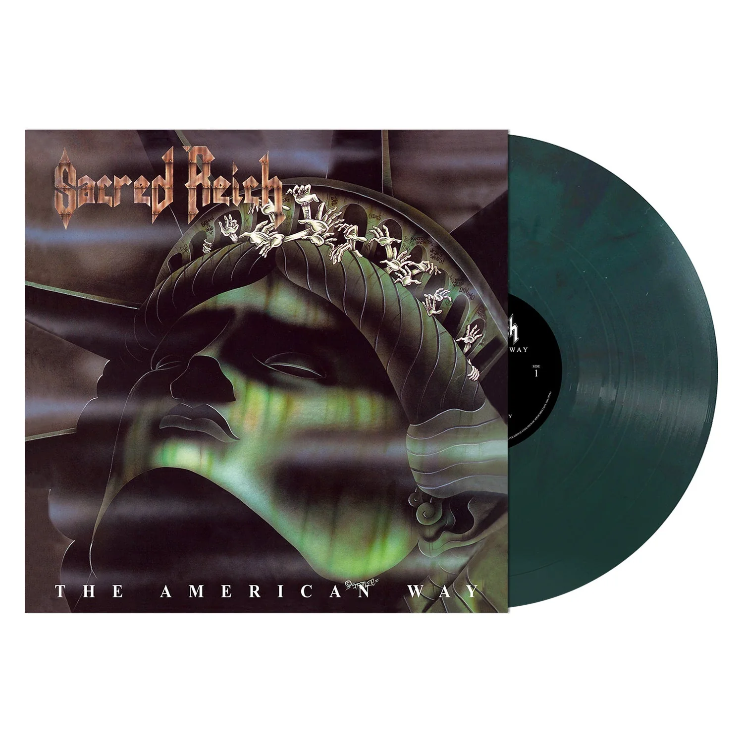 SACRED REICH 'THE AMERICAN WAY' LP -  GREEN/BLACK/MARBLE