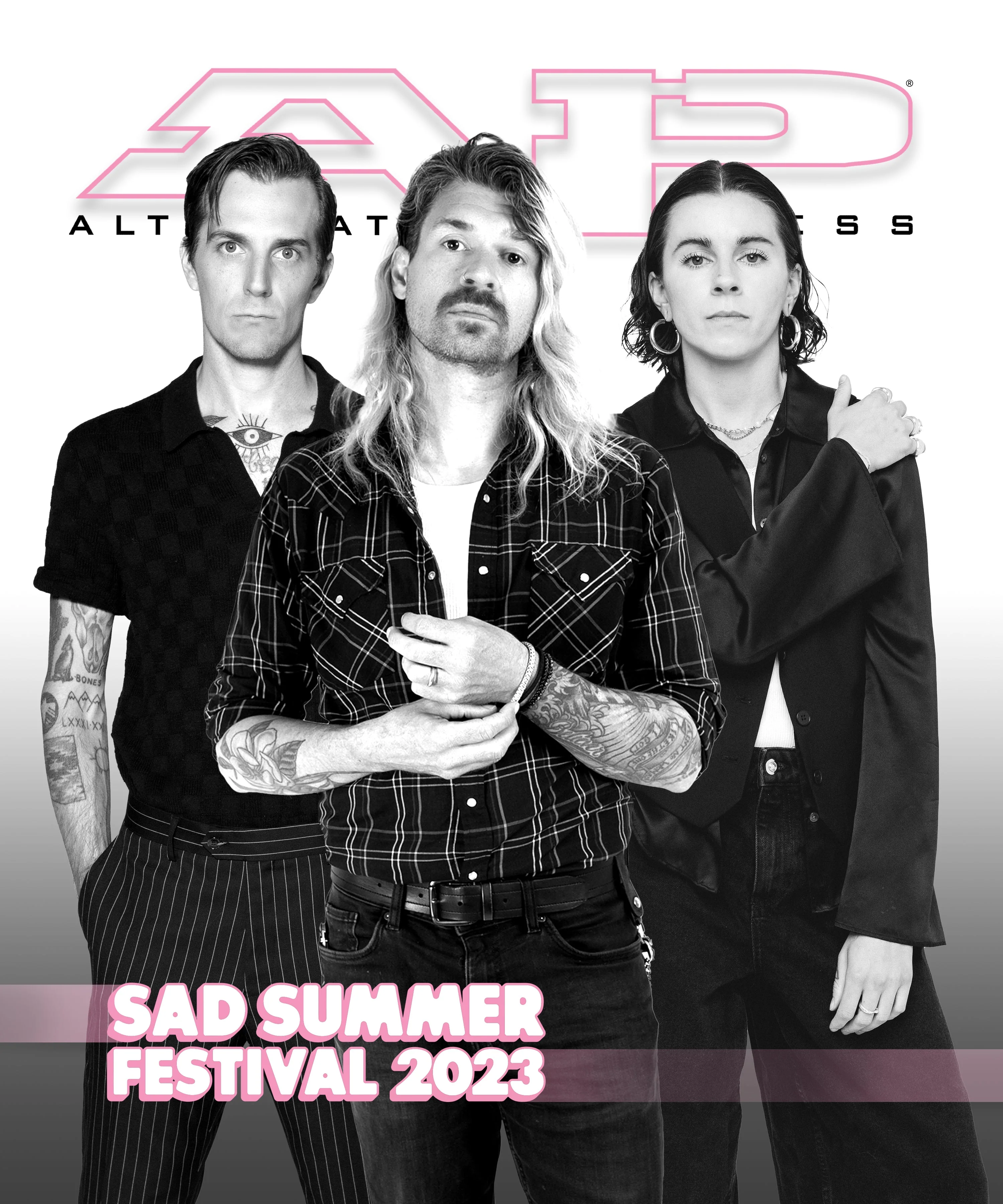 ALTERNATIVE PRESS SUMMER 2023 ISSUE FEATURING SAD SUMMER FEST + PVRIS 'EVERGREEN' LP - EXCLUSIVE - LTD. - SONNET PINK - Image 2