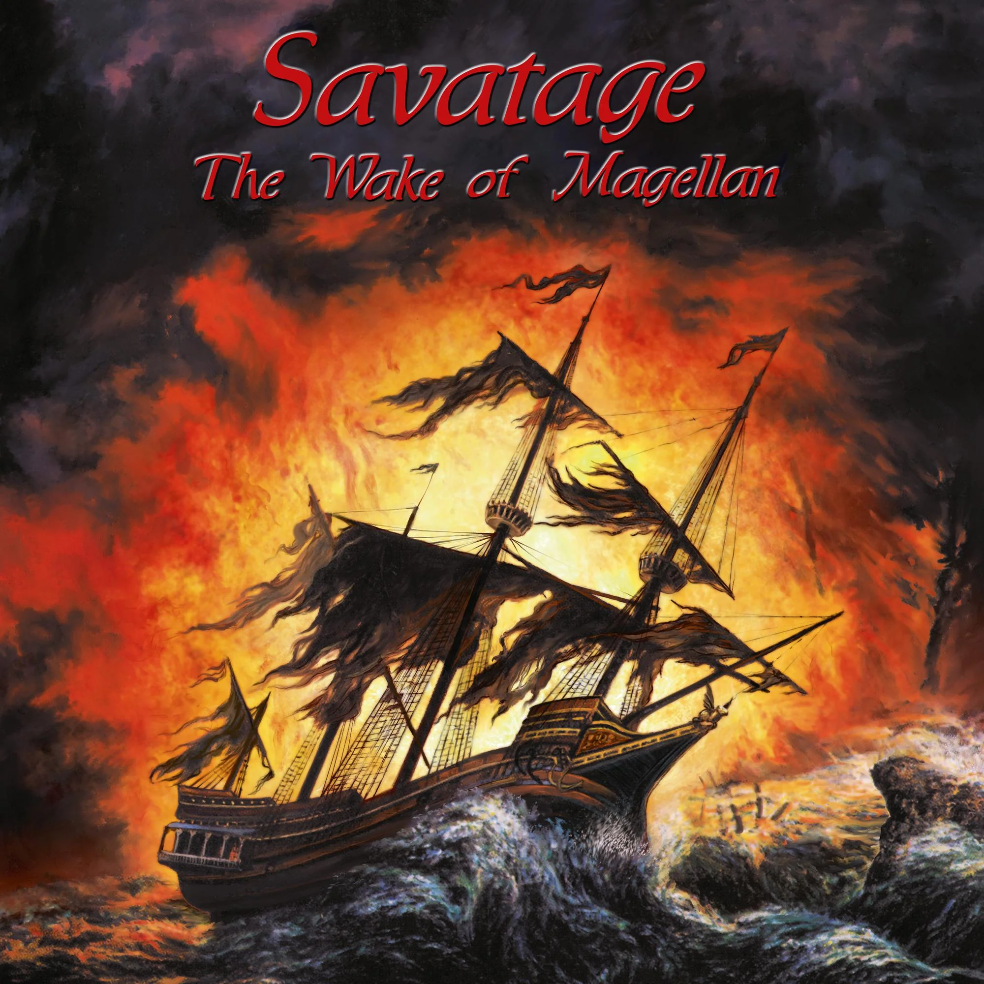 SAVATAGE 'THE WAKE OF MAGELLAN' 2LP - HEAVYWEIGHT TRANSPARENT ORANGE + EXCLUSIVE LENTICULAR COVER CARD