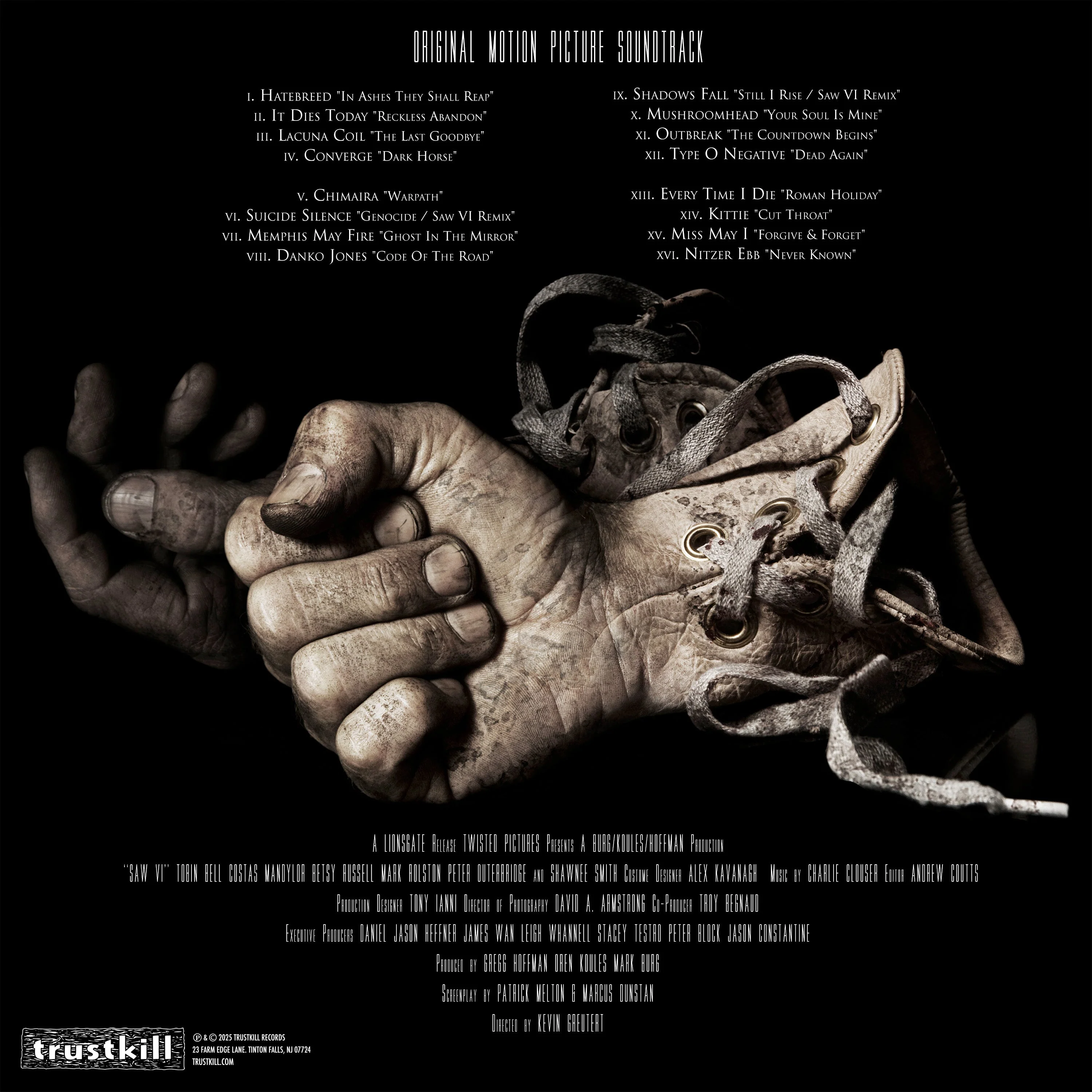SAW VI SOUNDTRACK 2LP - EXCLUSIVE - LTD. 300 - "SAWBLADE" CLEAR/BLOOD RED SPLATTER - Image 8