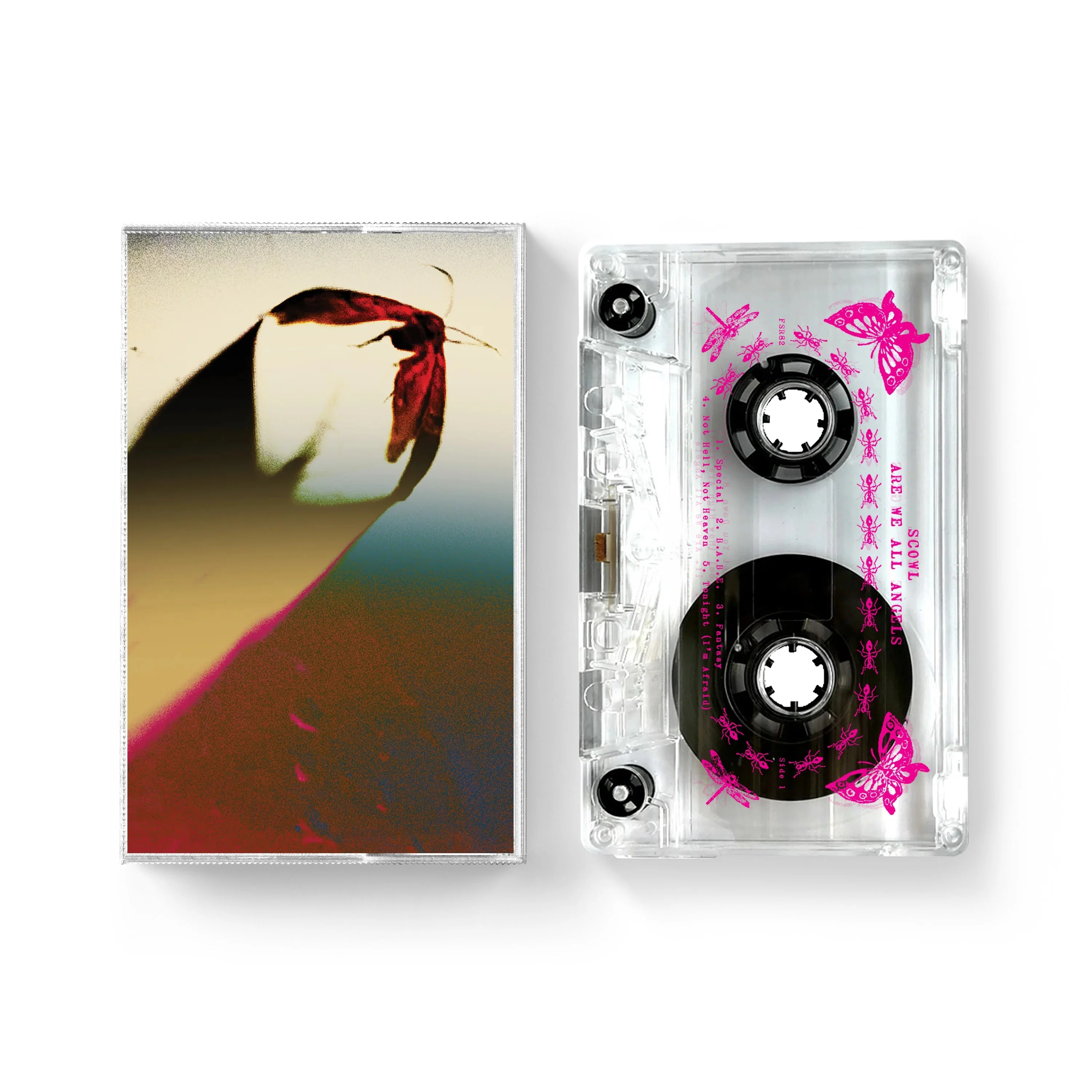 SCOWL 'ARE WE ALL ANGELS' CASSETTE - CLEAR