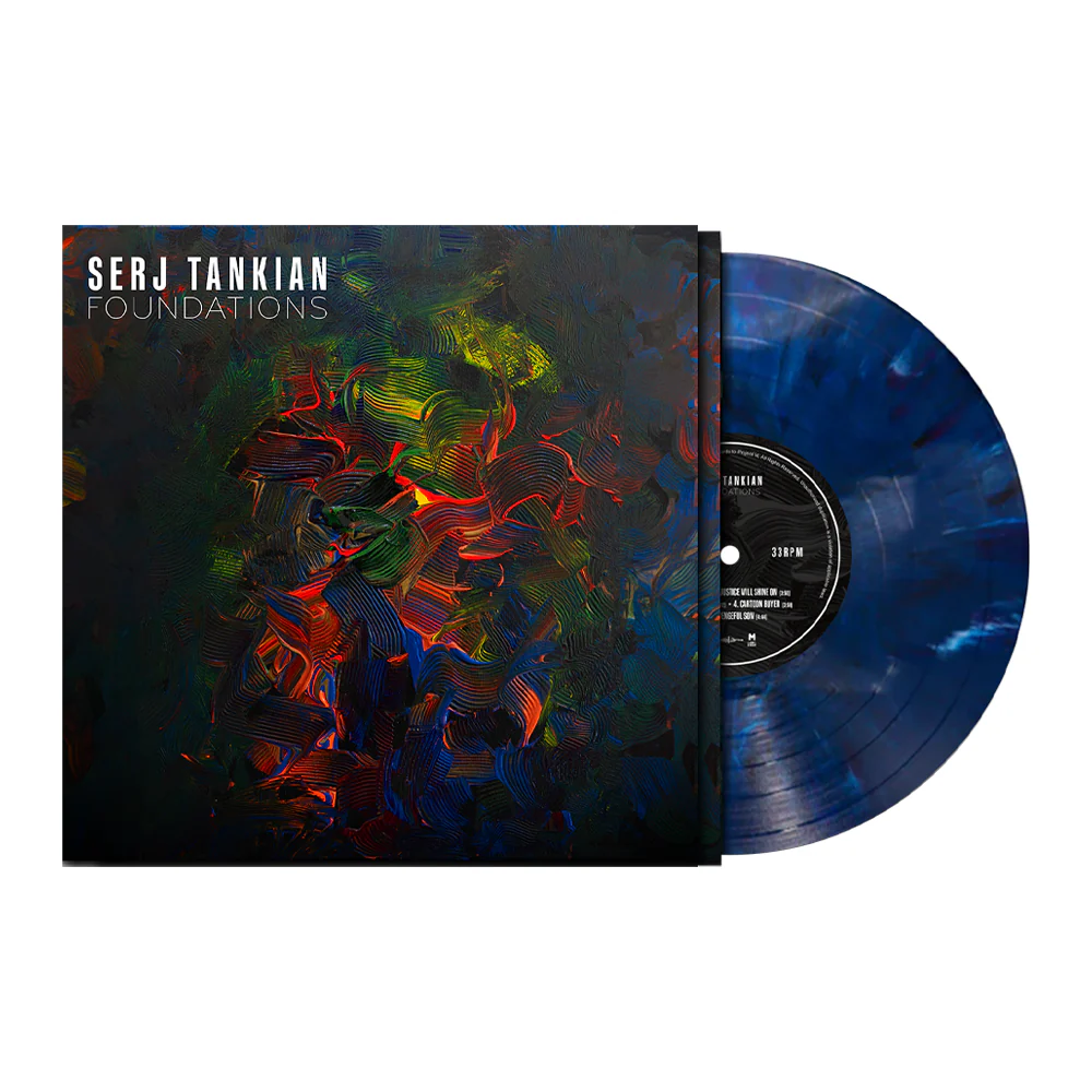 SERJ TANKIAN 'FOUNDATIONS' EP - EXCLUSIVE - LTD. 500 - DARK BLUE/MARBLEL/ETCHED B-SIDE - Image 2