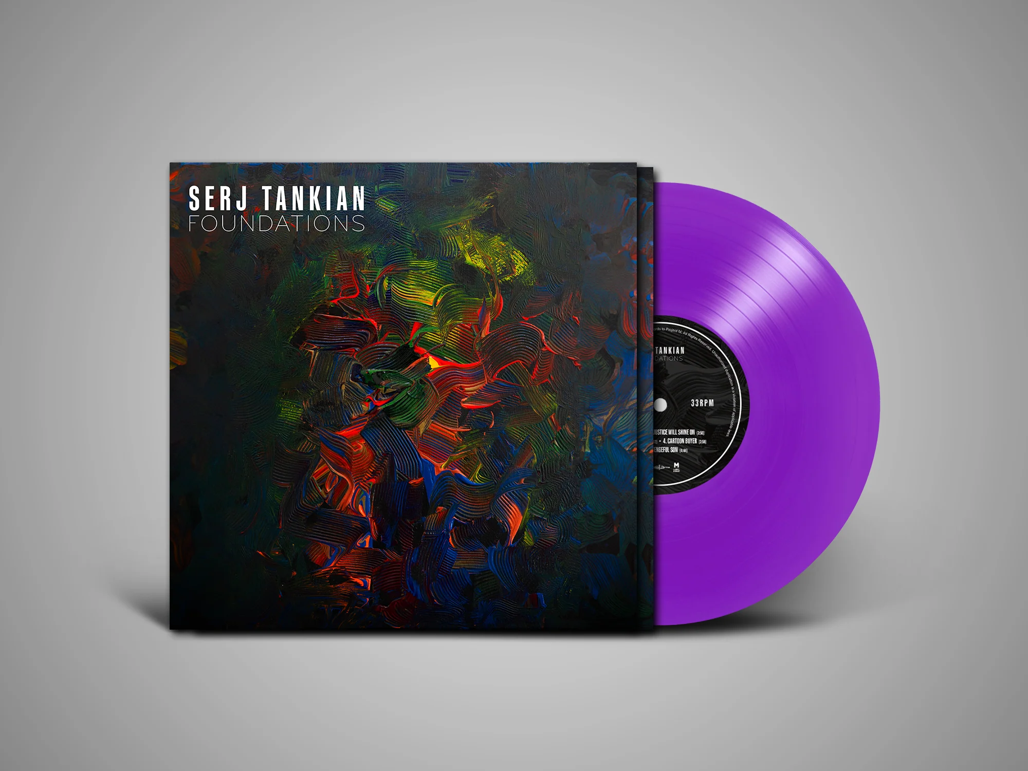 SERJ TANKIAN 'FOUNDATIONS' EP - LTD. EDITION - PURPLE/ETCHED B-SIDE - Image 2