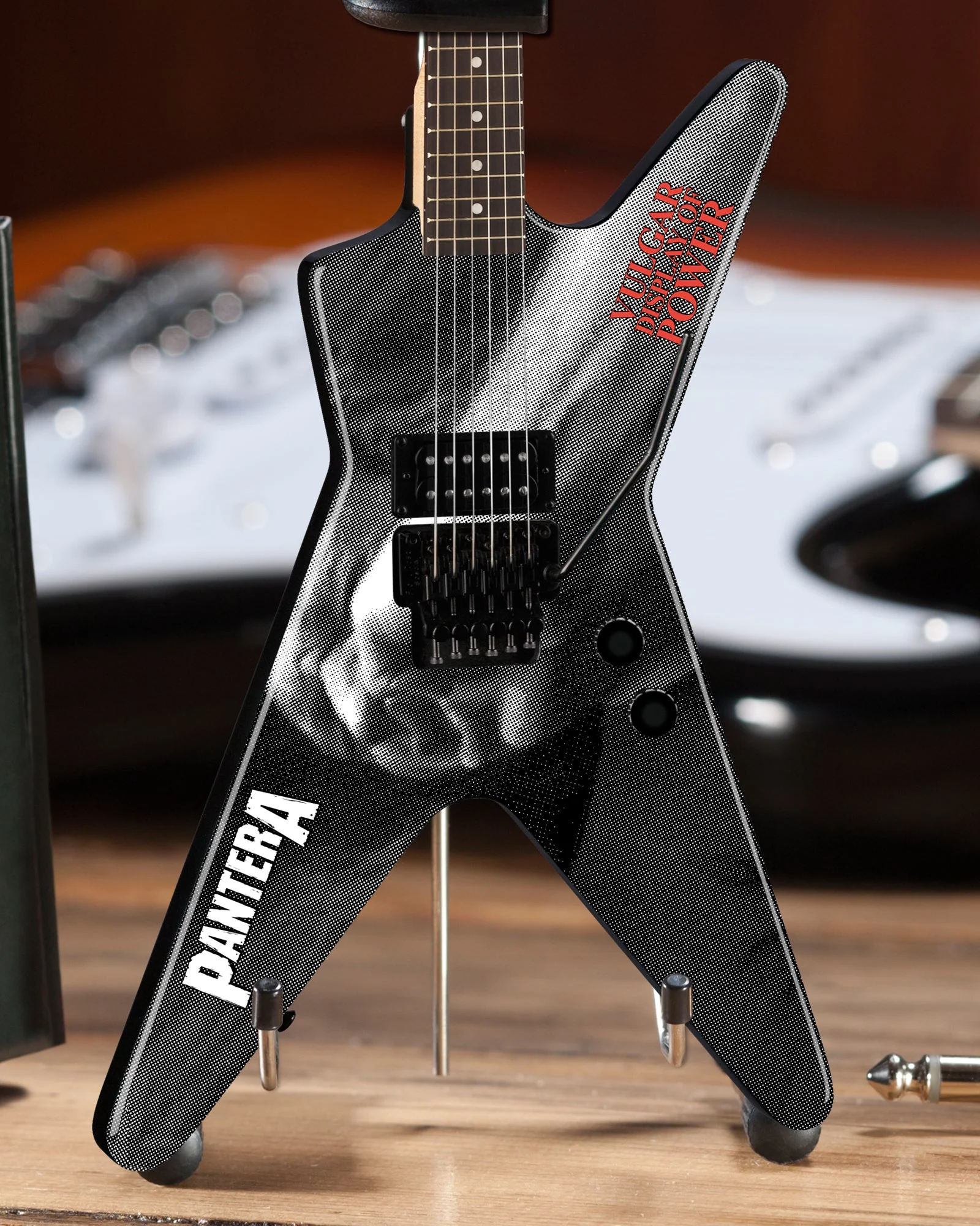 SET OF 3 HANDCRAFTED DEAN DIMEBAG SIGNATURE PANTERA ML MINI GUITAR MODELS - Image 7