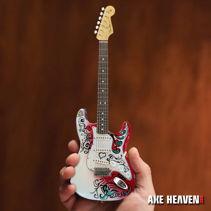 SET OF 3 SIGNATURE JIMI HENDRIX FENDER™ STRATOCASTER™ MINI GUITARS - Image 2