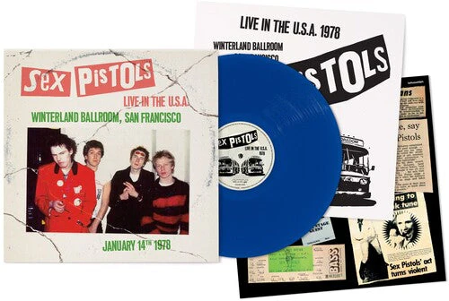 SEX PISTOLS 'LIVE IN THE U.S.A. 1978 - WINTERLAND BALLROOM, SAN FRANCISCO' LP - BLUE