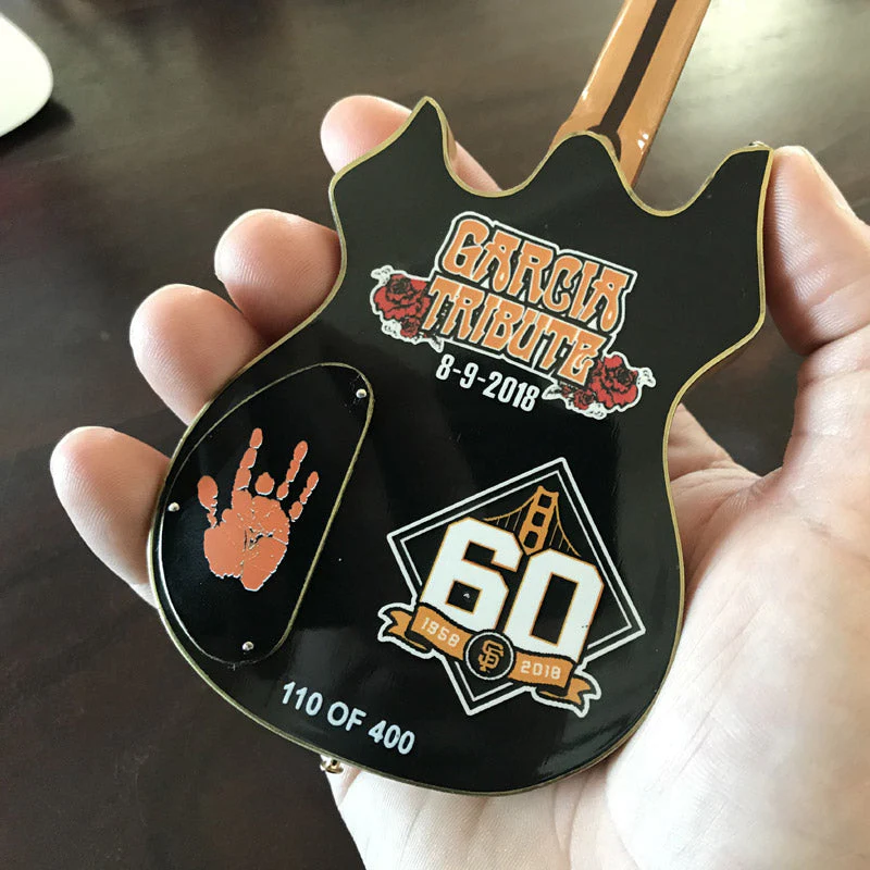 SF GIANTS 2018 JERRY GARCIA NIGHT LIMITED EDITION AND NUMBERED COLLECTIBLE MINI GUITAR - Image 4