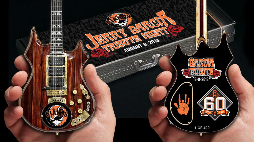 SF GIANTS 2018 JERRY GARCIA NIGHT LIMITED EDITION AND NUMBERED COLLECTIBLE MINI GUITAR - Image 8