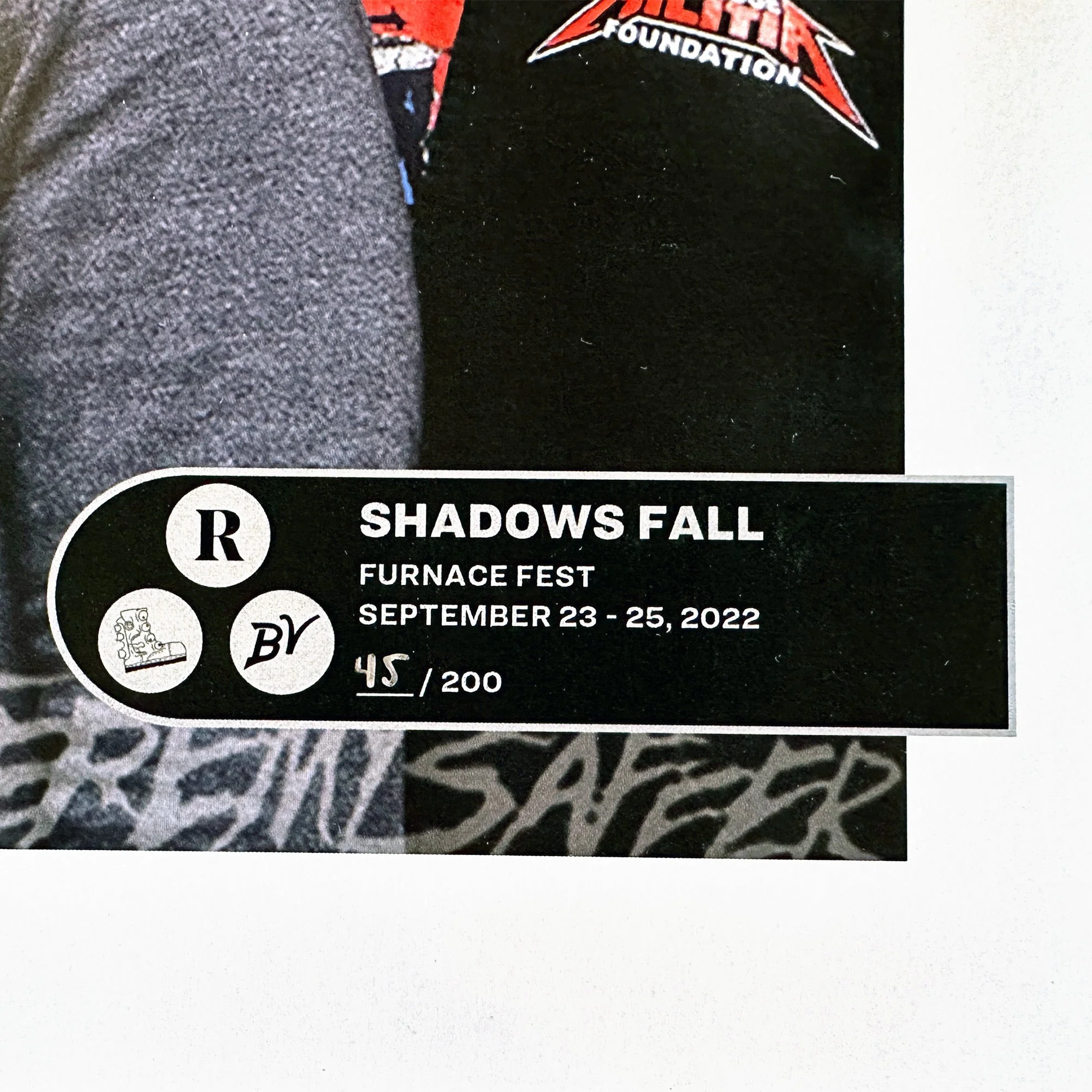 SHADOWS FALL x FURNACE FEST 2022 LIMITED EDITON NUMBERED PRINTS - Image 2