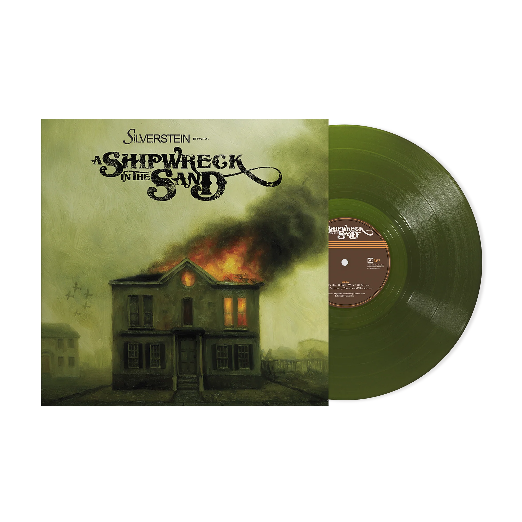 SILVERSTEIN ‘SHIPWRECK IN THE SAND’ LP - EXCLUSIVE - LTD. 500 - TRANSLUCENT FOREST GREEN