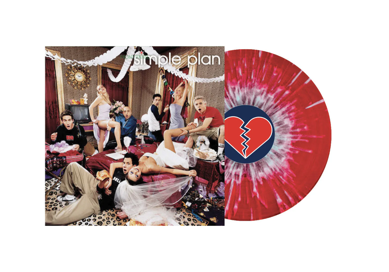 SIMPLE PLAN ‘NO PADS, NO HELMETS...JUST BALLS’ LP - EXCLUSIVE - LTD. 700 - RED/WHITE/SPLATTER + SPECIAL COLLECTOR'S EDITION DELUXE MAGAZINE - Image 2