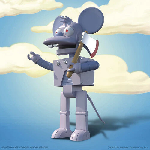 THE SIMPSONS ULTIMATES! WAVE 1 - ROBOT ITCHY FIGURE - Image 2
