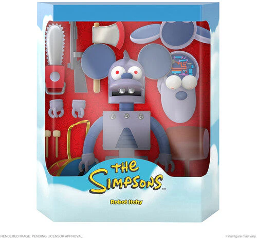 THE SIMPSONS ULTIMATES! WAVE 1 - ROBOT ITCHY FIGURE - Image 3