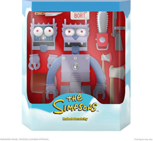THE SIMPSONS ULTIMATES! WAVE 1 - ROBOT SCRATCHY FIGURE - Image 3