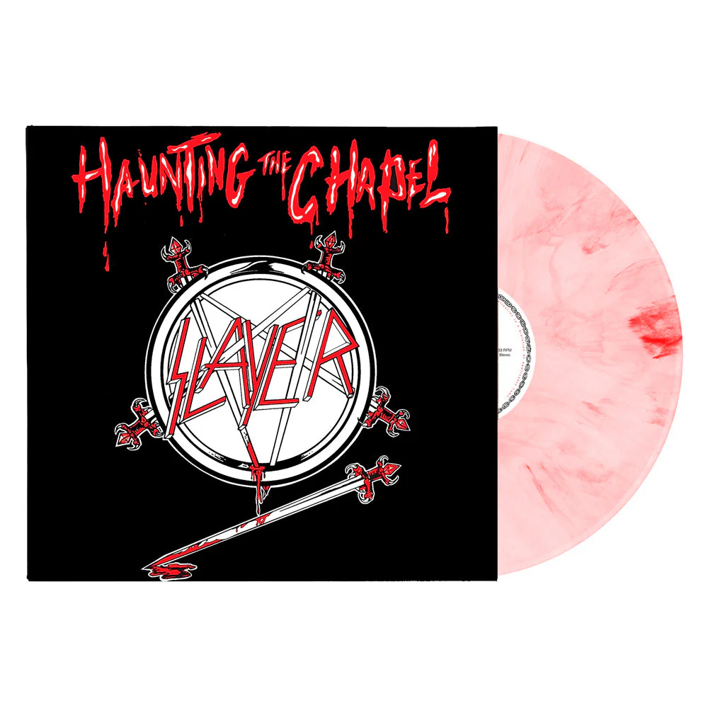 SLAYER 'HAUNTING THE CHAPEL' LP - RED/WHITE/MARBLED