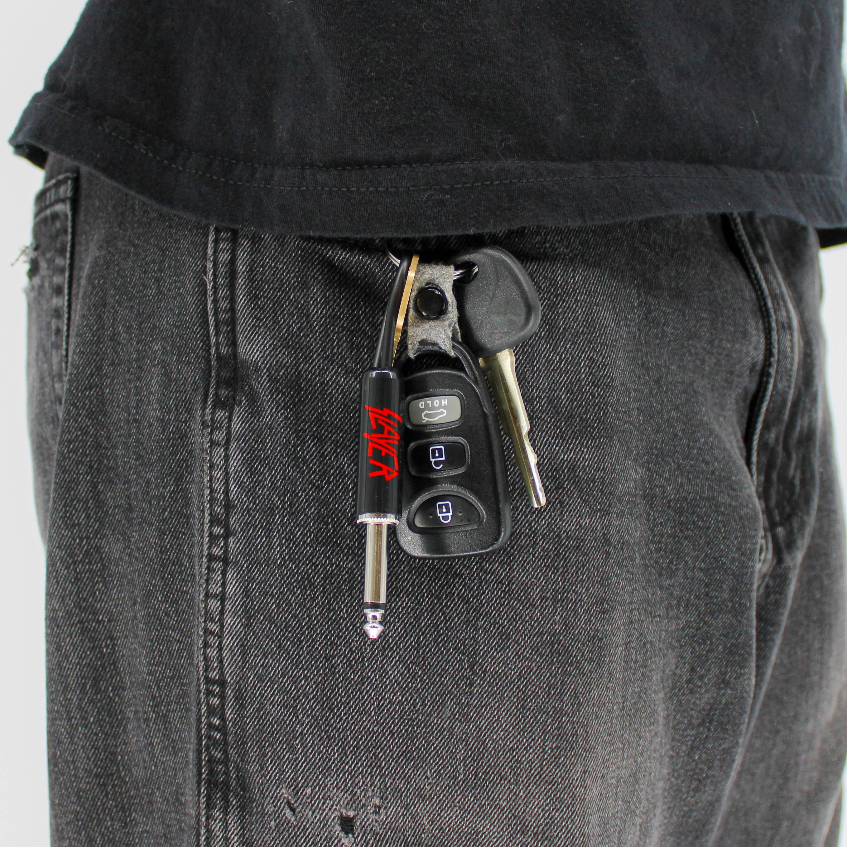 SLAYER RED LOGO PLUG KEYCHAIN - Image 4