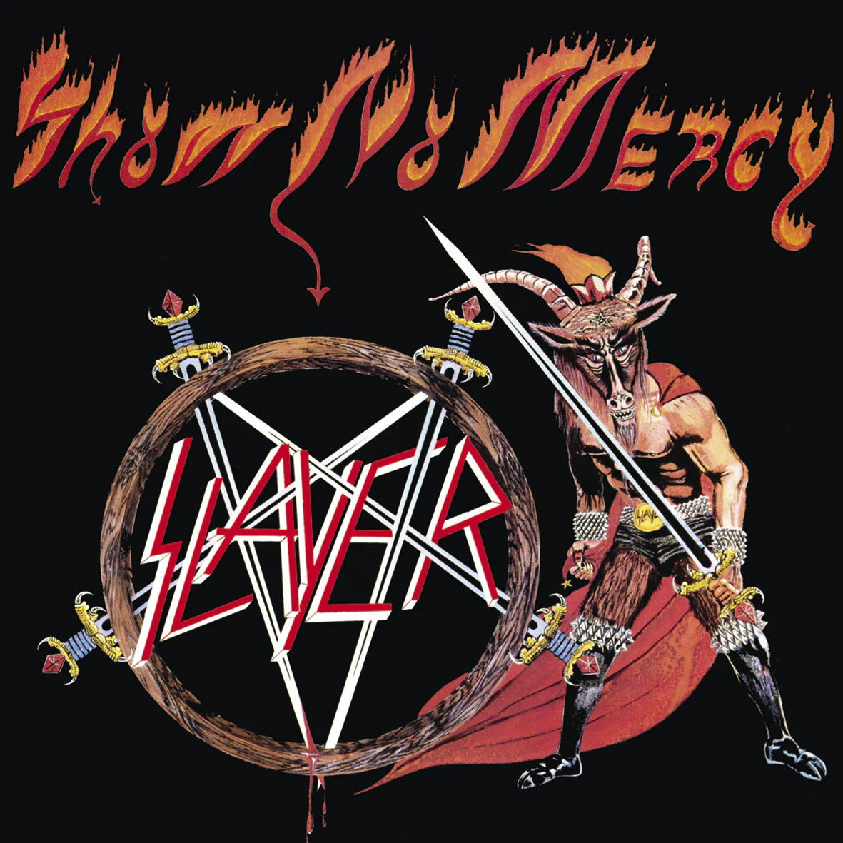 SLAYER 'SHOW NO MERCY' LP - TRANSPARENT RED - Image 2