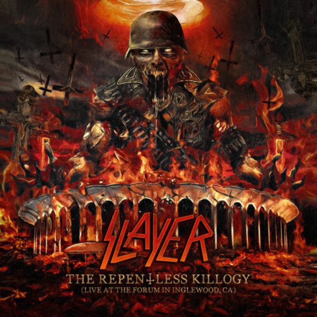 SLAYER 'THE REPENTLESS KILLOGY (LIVE AT THE FORUM IN INGLEWOOD, CA)' 2LP - AMBER SMOKE - Image 2