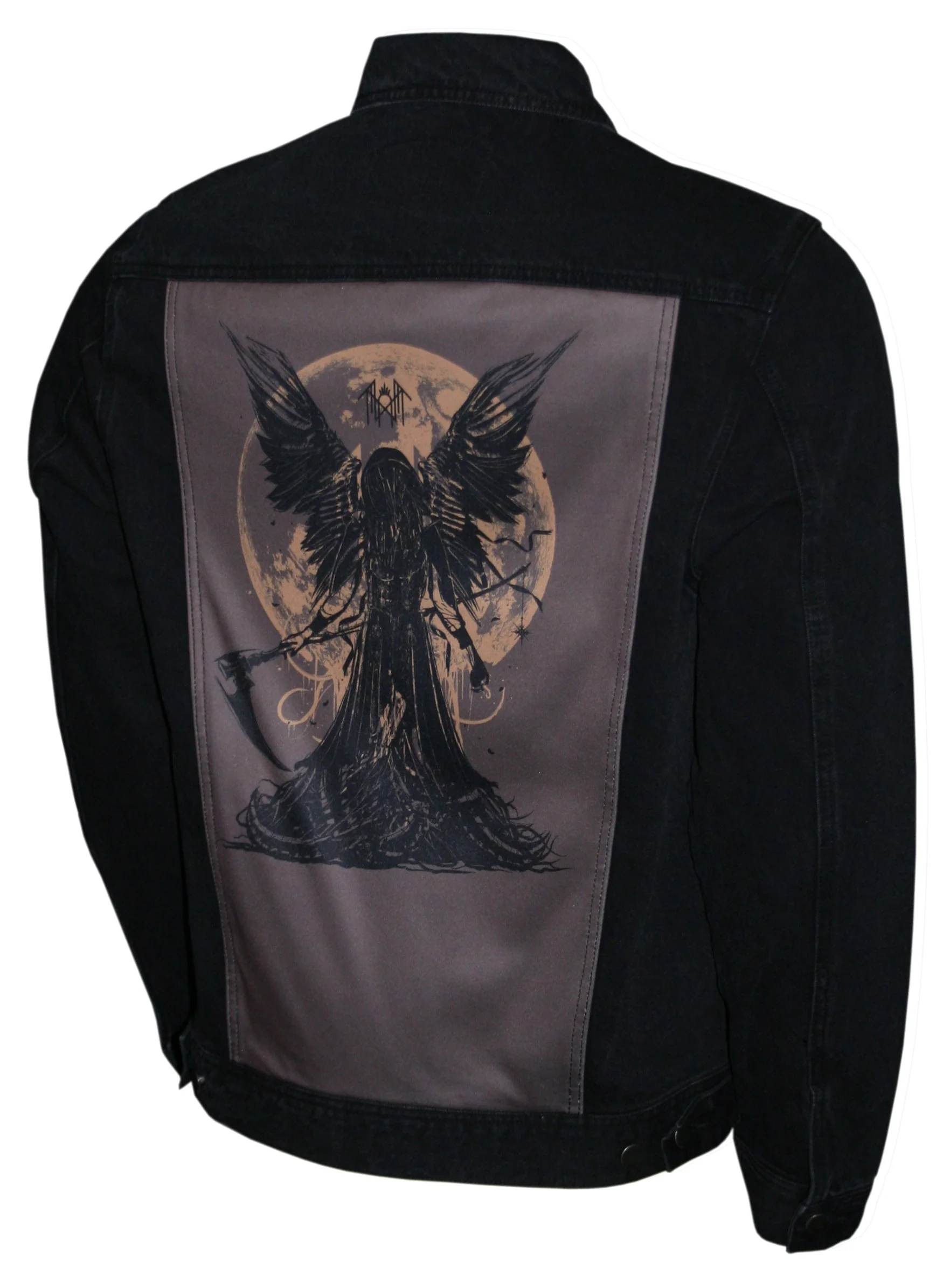 SLEEP TOKEN BLACK REAPER ANGEL DENIM JACKET - Image 2