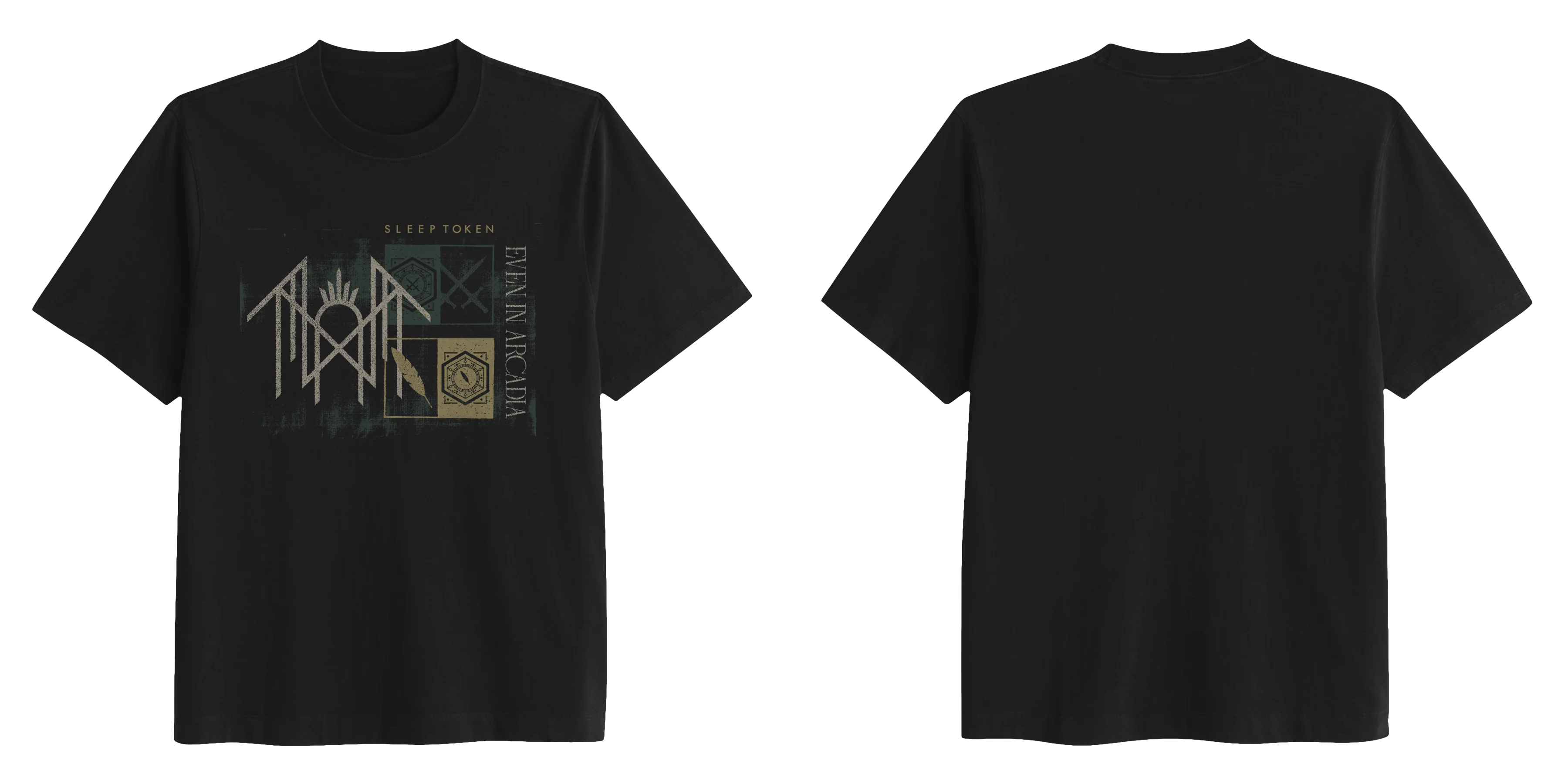 SLEEP TOKEN 'EVEN IN ARCADIA' BLACK T-SHIRT - Image 3