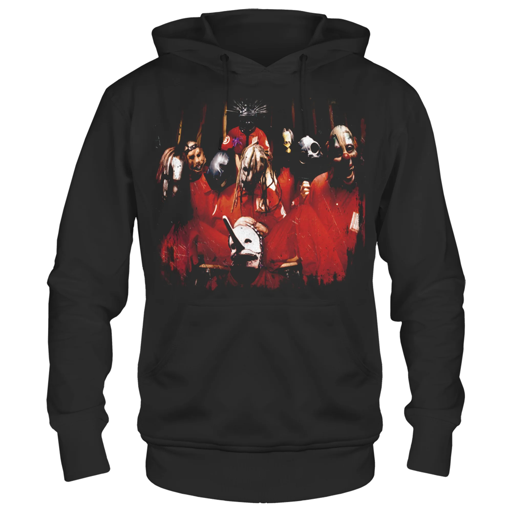 SLIPKNOT BAND PHOTO BLACK FRT/BCK HOODIE