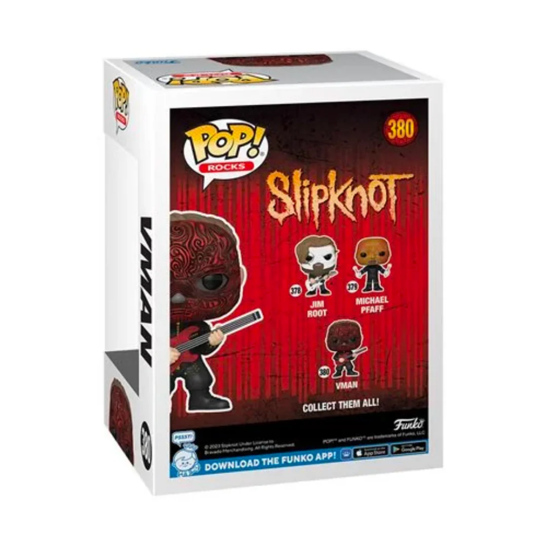 SLIPKNOT VMAN W/ GUITAR FUNKO POP! ROCKS FIGURE - Image 3