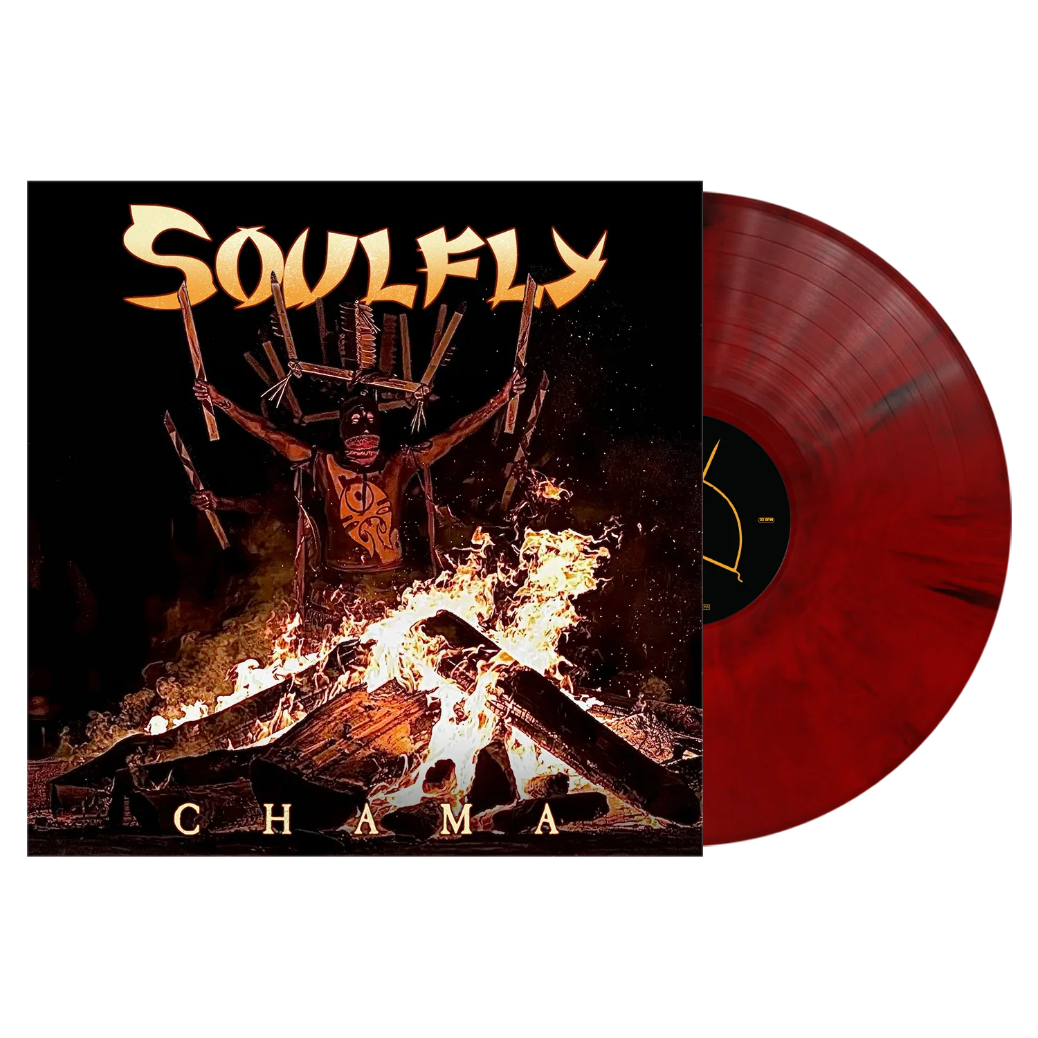 SOULFLY ‘CHAMA’ LP - EXCLUSIVE - LTD. 300 - RED/BLACK MARBLE
