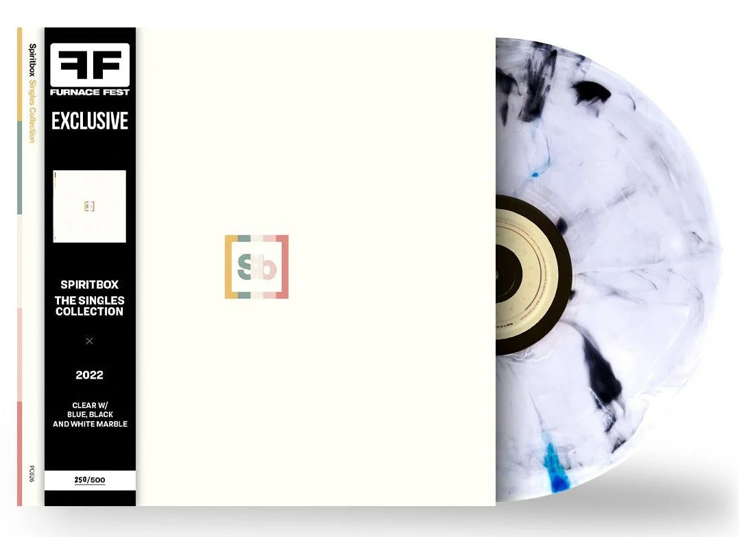 SPIRITBOX ‘SINGLES COLLECTION’ LP - FURNACE FEST EXCLUSIVE - LTD. 500 - CLEAR/BLUE/BALCK/WHITE/MARBLE