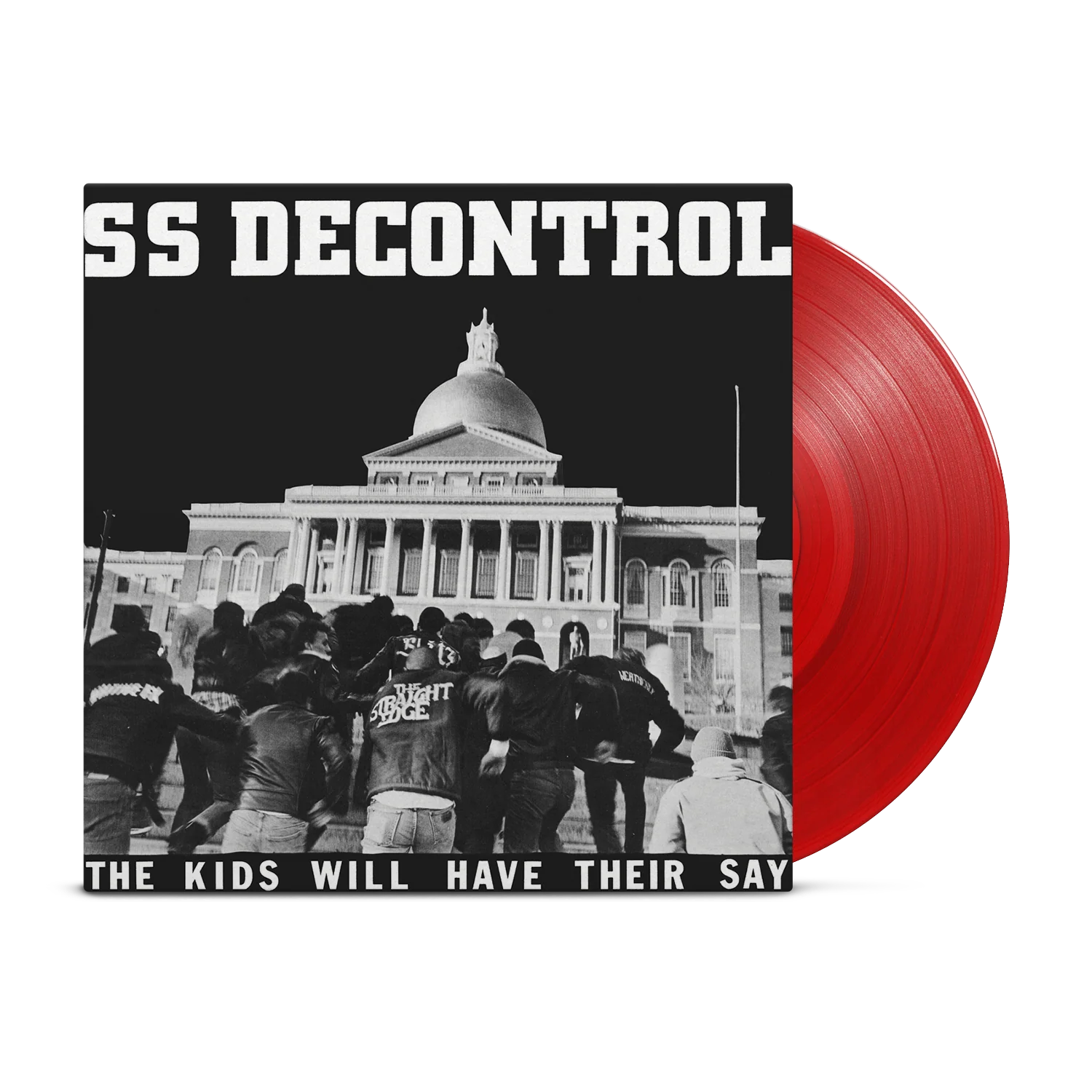 SS DECONTROL ‘THE KIDS WILL HAVE THEIR SAY’ LP - EXCLUSIVE - LTD. 350 - TRANSPARENT RED