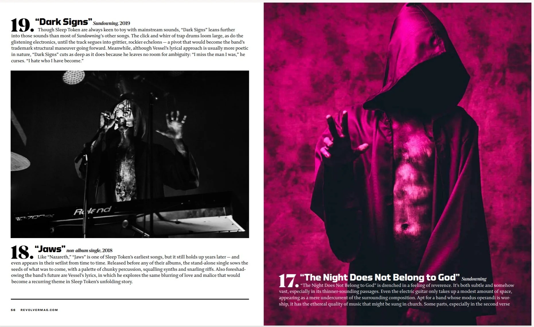 SLEEP TOKEN x REVOLVER BUNDLE – SPECIAL COLLECTOR'S EDITION DELUXE MAGAZINE W/ 'EVEN IN ARCADIA' 2LP - EXCLUSIVE - LTD. EDITION – GLASS OF PORT - Image 3