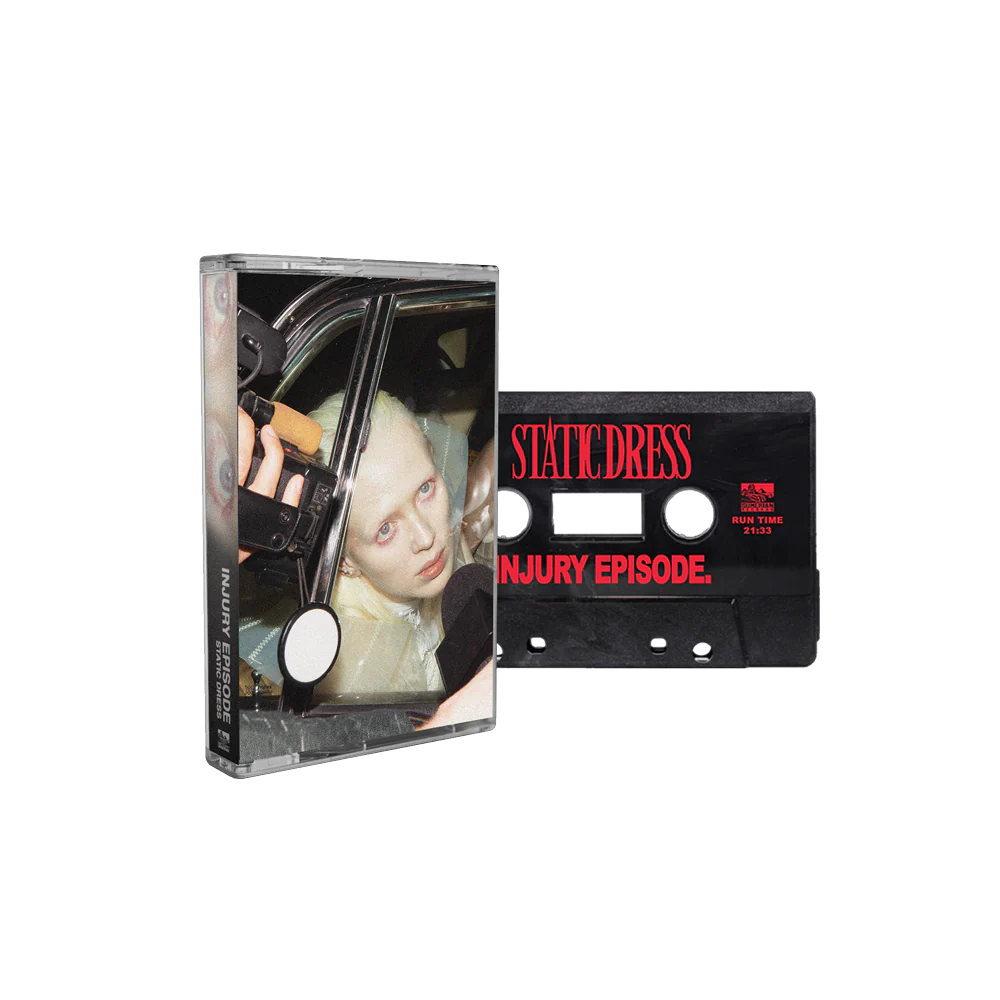 STATIC DRESS 'INJURY EPISODE' CASSETTE (Exclusive “ Limited to 50, Black Marble w/ Red Cassette)
