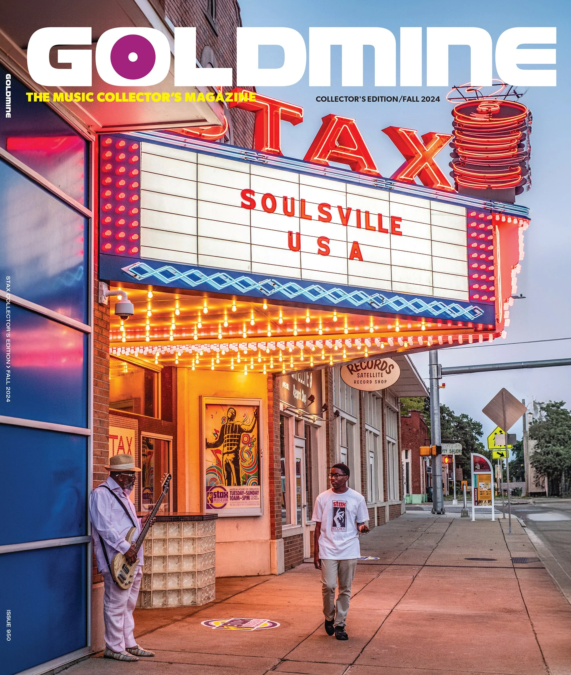STAX x GOLDMINE BUNDLE - GOLDMINE FALL 2024 ALTERNATE COVER ISSUE W/ BOOKER T. JONES HAND-SIGNED AND NUMBERED 8"X10" - Image 2