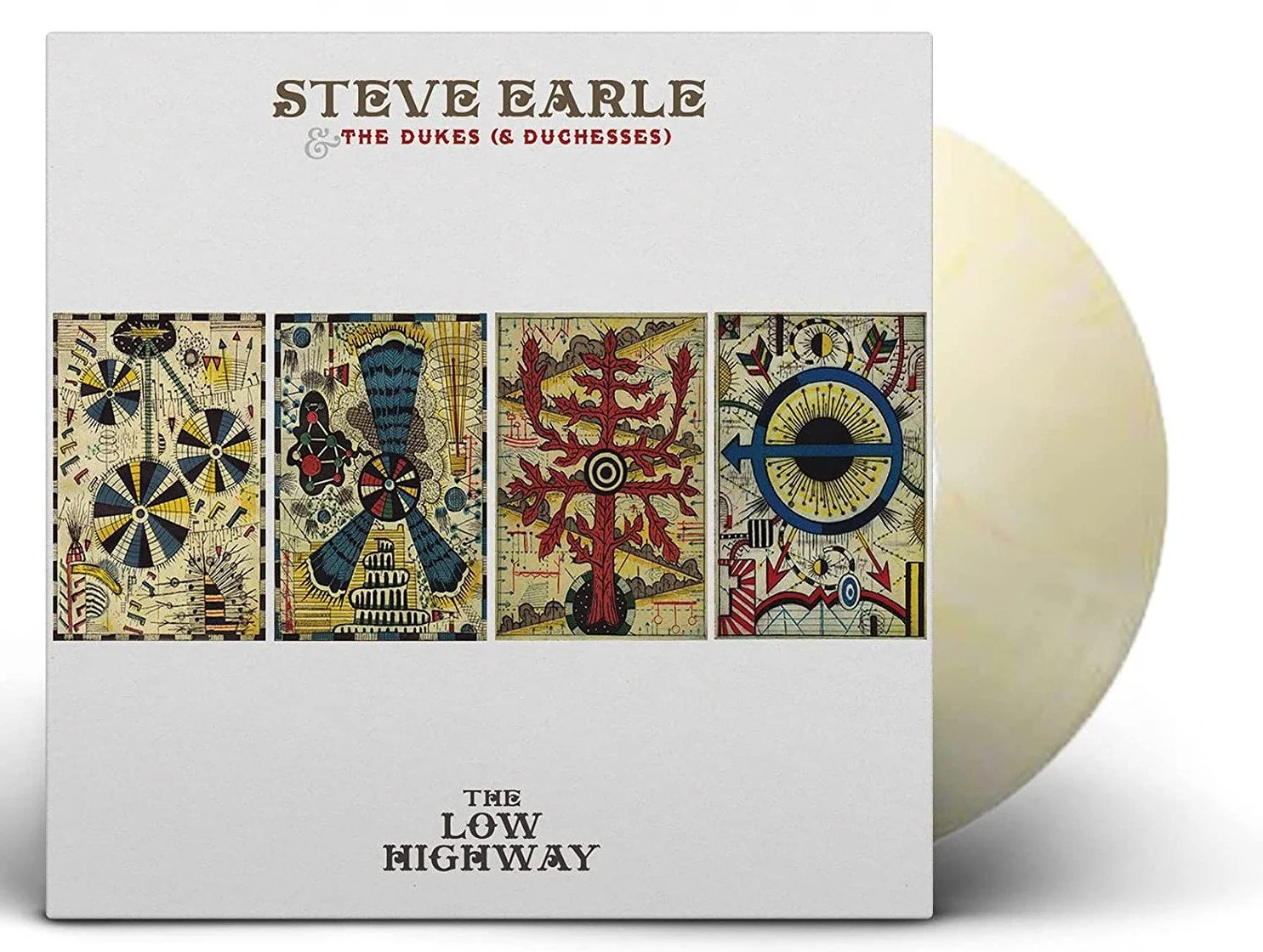 STEVE EARLE & THE DUKES (& DUCHESSES) 'THE LOW HIGHWAY' LP - BUTTER CREAM