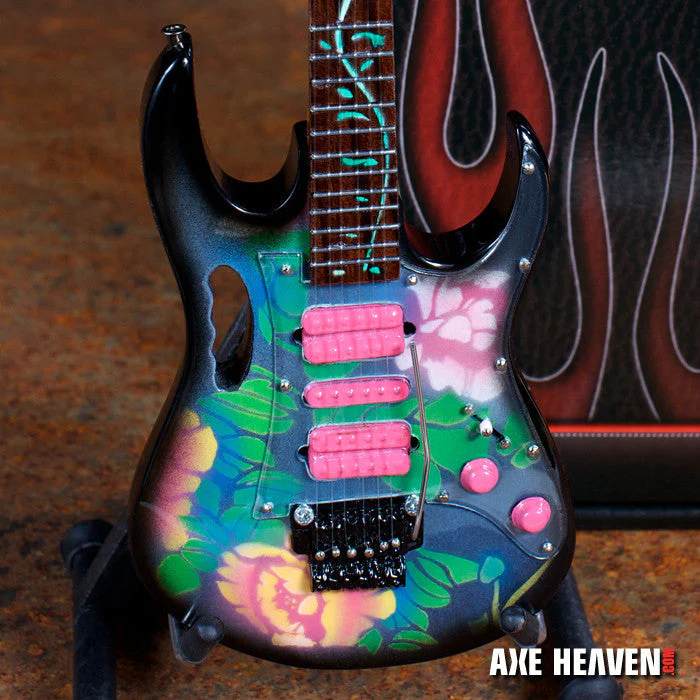 STEVE VAI SIGNATURE LOTUS FLOWER JEM MINIATURE GUITAR REPLICA COLLECTIBLE