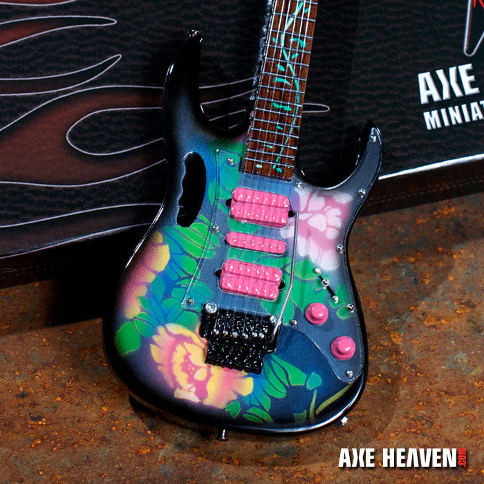 STEVE VAI SIGNATURE LOTUS FLOWER JEM MINIATURE GUITAR REPLICA COLLECTIBLE - Image 3