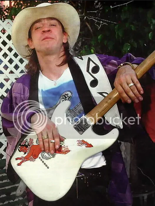STEVIE RAY VAUGHAN SIGNATURE CHARLEY'S MINIATURE GUITAR REPLICA - Image 5