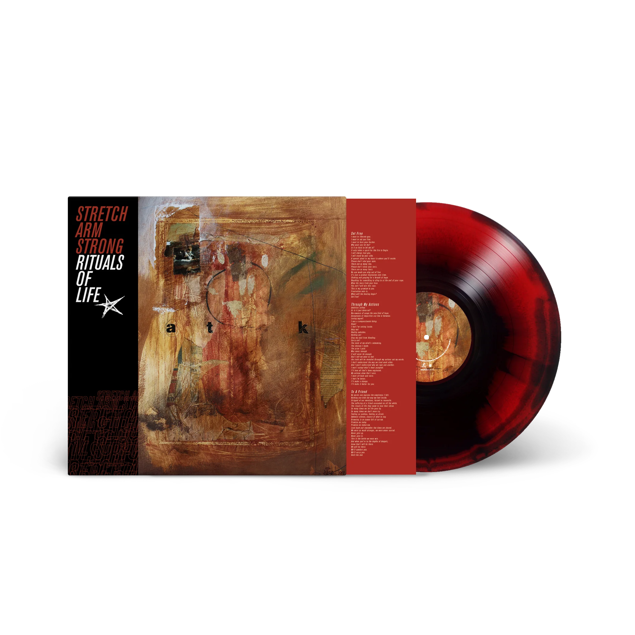 STRETCH ARM STRONG ‘RITUALS OF LIFE’ LP - EXCLUSIVE - LTD. 200 - BLOOD/BLACK/SWIRL