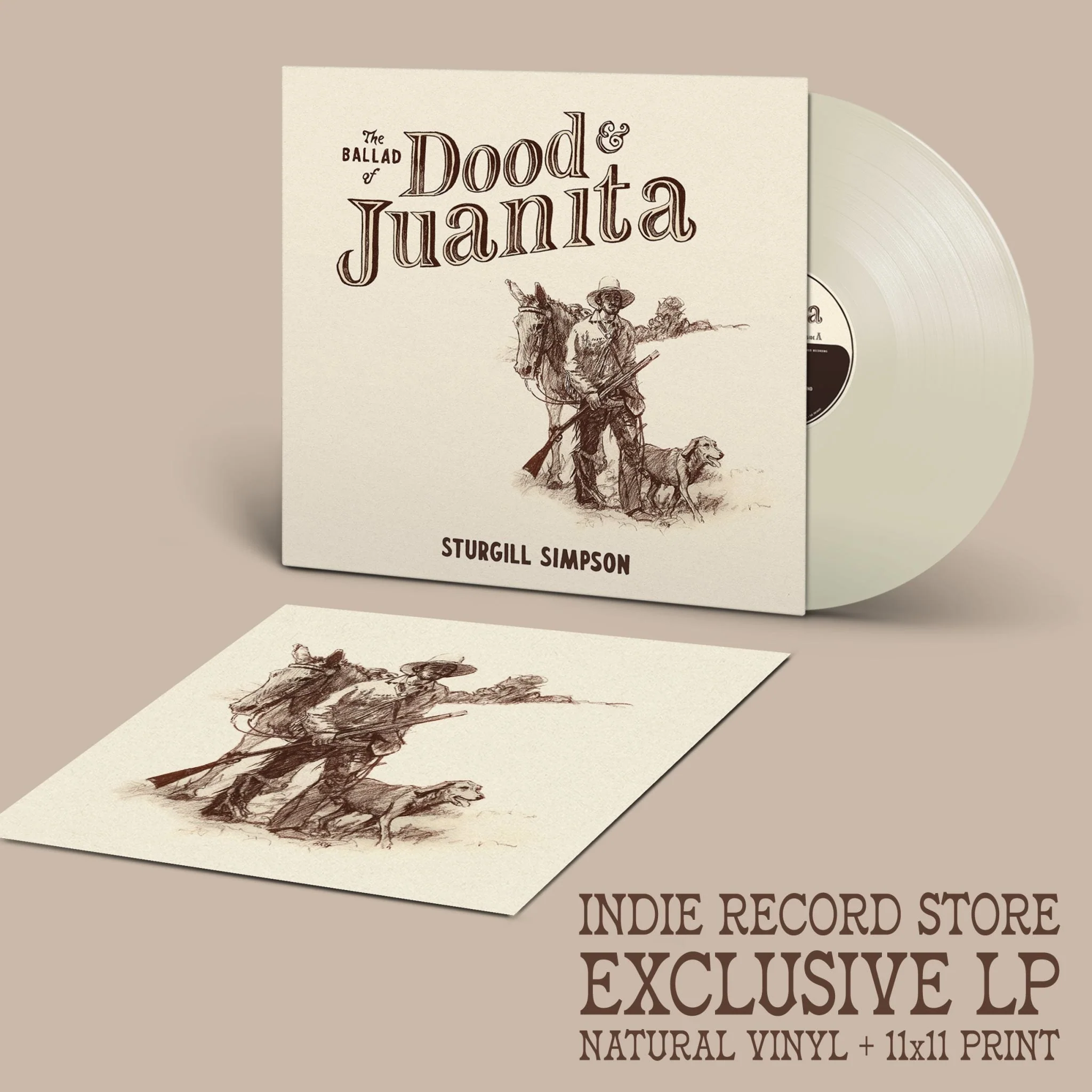 STURGILL SIMPSON 'BALLAD OF DOOD & JUANITA' LP - NATURAL
