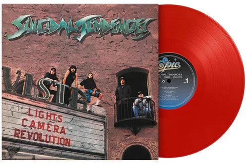 SUICIDAL TENDENCIES 'LIGHTS CAMERA REVOLUTION' LP - IMPORT - RED