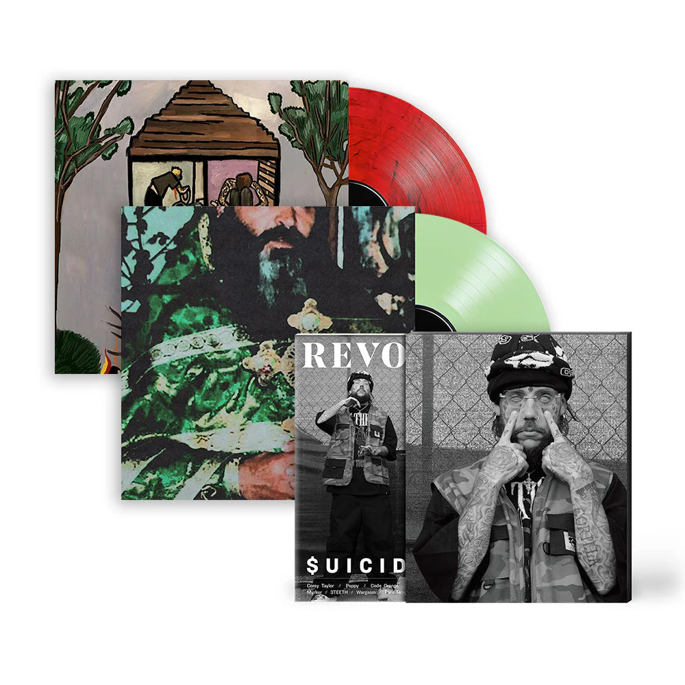 $UICIDEBOY$ x REVOLVER BUNDLE – 2023 FALL ISSUE W/ 'LONG TERM EFFECTS OF SUFFERING' LP & 'SING ME A LULLABY, MY SWEET TEMPTATION' LP - EXCLUSIVE - LTD. 500