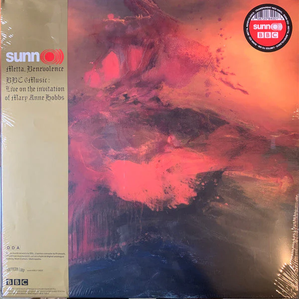 SUNN O))) 'METTA, BENEVOLENCE BBC 6MUSIC: LIVE ON THE INVITATION OF MARY ANNE HOBBS' 2LP - TRANSPARENT RED