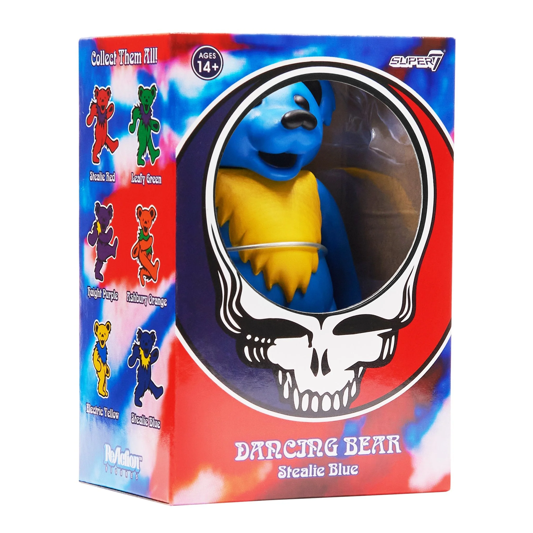 SUPER7 REACTION GRATEFUL DEAD W2 DANCING BEARS - BLUE - Image 3