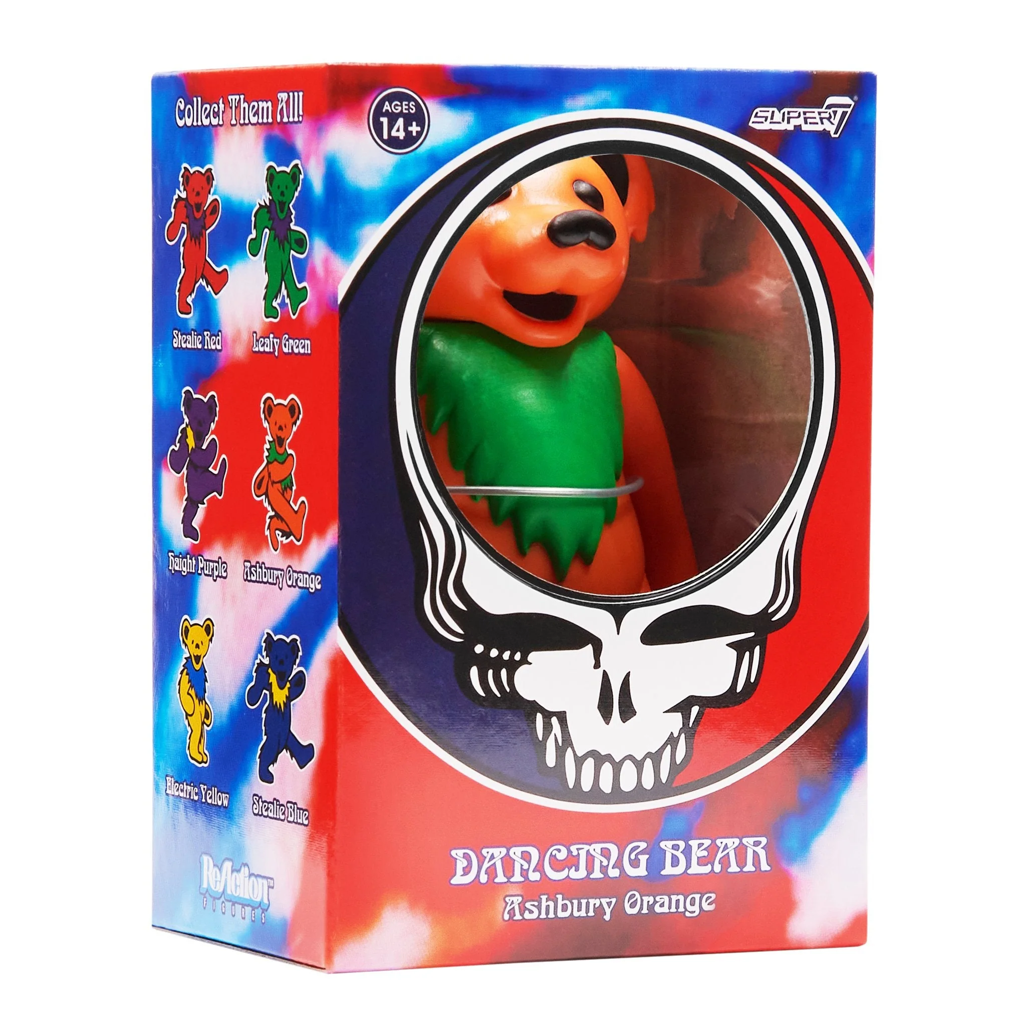SUPER7 REACTION GRATEFUL DEAD W2 DANCING BEARS - ORANGE - Image 3