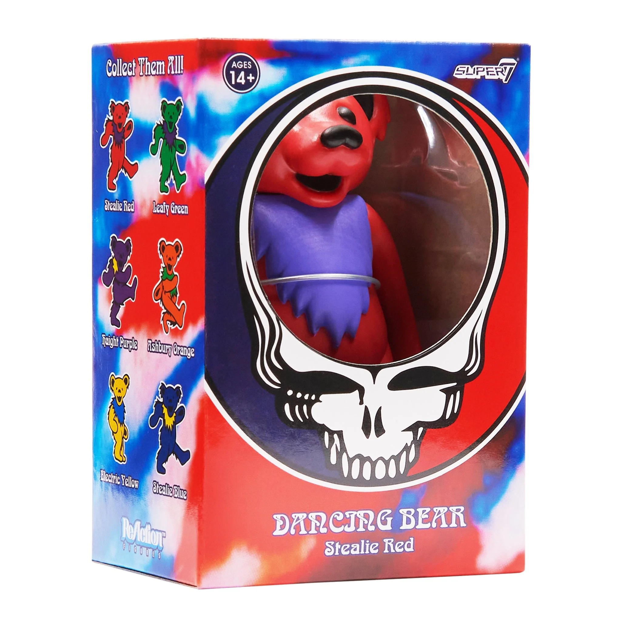 SUPER7 REACTION GRATEFUL DEAD W2 DANCING BEARS - RED - Image 3