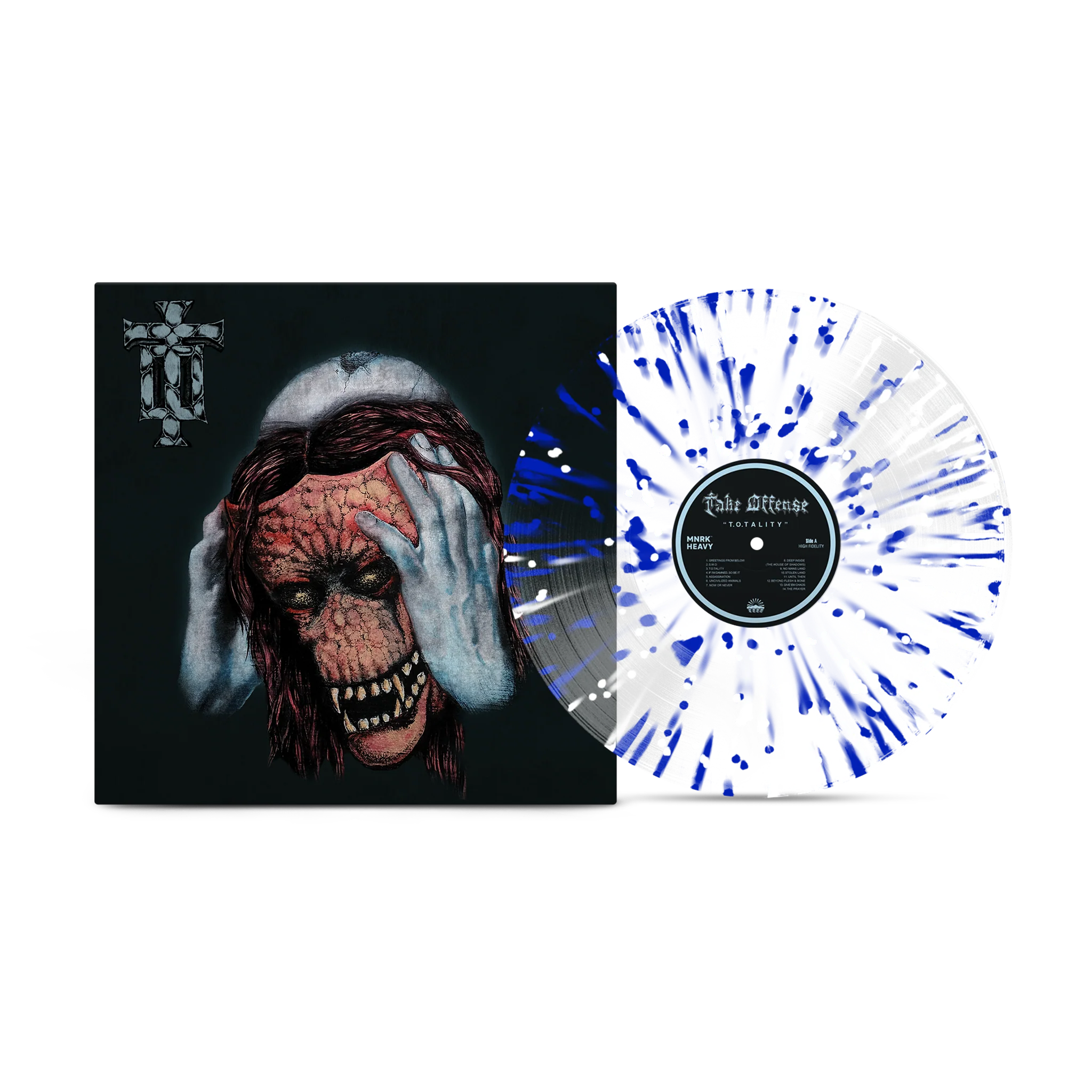 TAKE OFFENSE 'T.O.TALITY' LP (Clear Cobalt Splatter Vinyl)