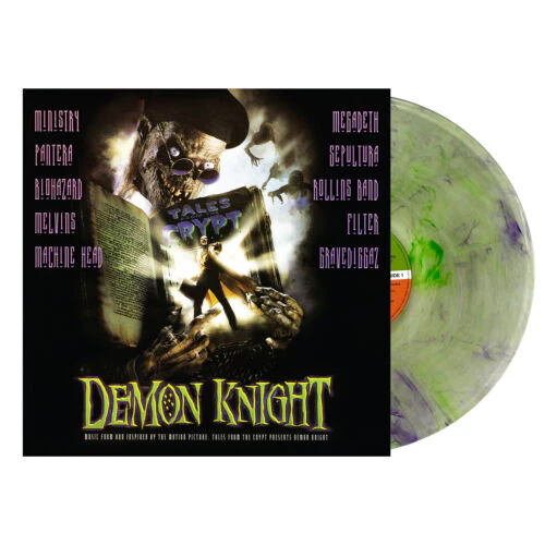 TALES FROM THE CRYPT PRESENTS: 'DEMON KNIGHT ORIGINAL SOUNDTRACK' LP - CLEAR/GREEN/PURPLE/SWIRL