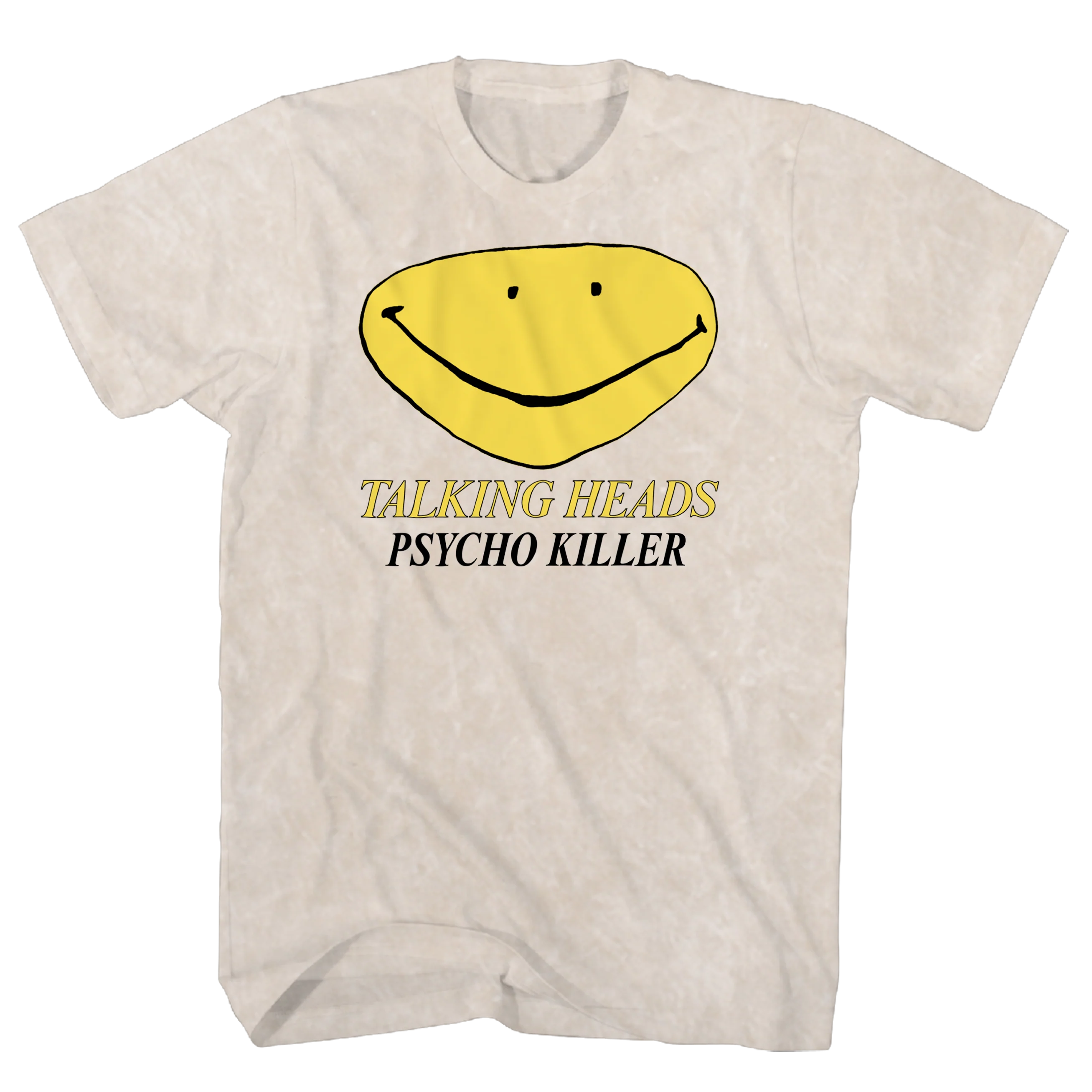TALKING HEADS PSYCHO KILLER TAN MINERAL WASH TEE