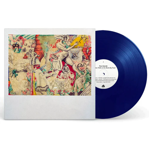 TEEN SUICIDE - ‘HONEYBEE TABLE AT THE BUTTERFLY FEAST’ LP - EXCLUSIVE - LTD. 200 - DEEP BLUE - Image 2